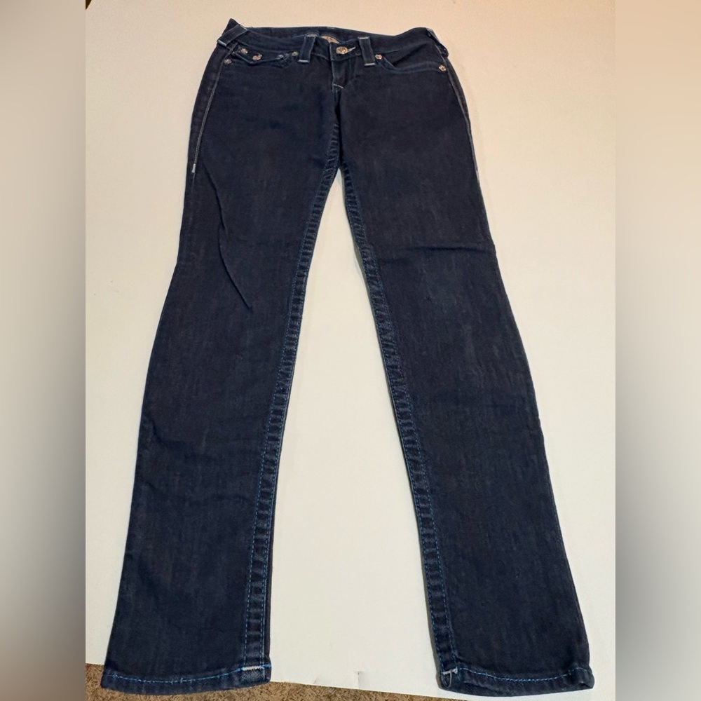 True Religion Dark Blue Women's Skinny Jeans | Size 27